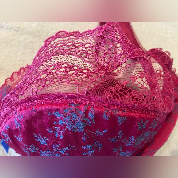Agent Provocateur Knickers Forever Luxury padded with lace bra Sz 32DD - Picture 2 of 9
